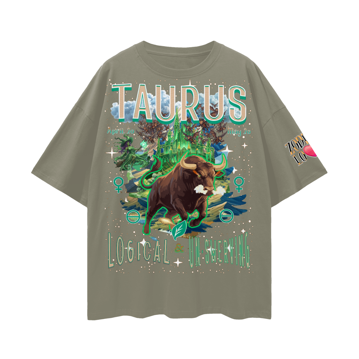 Taurus EC Streetwear Loose Drop Shoulder T-Shirt