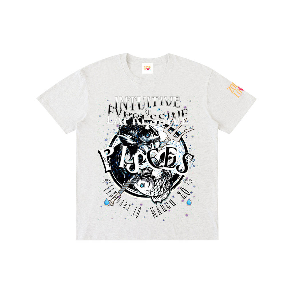 PISCES Male Pure Cotton Unisex T-Shirt