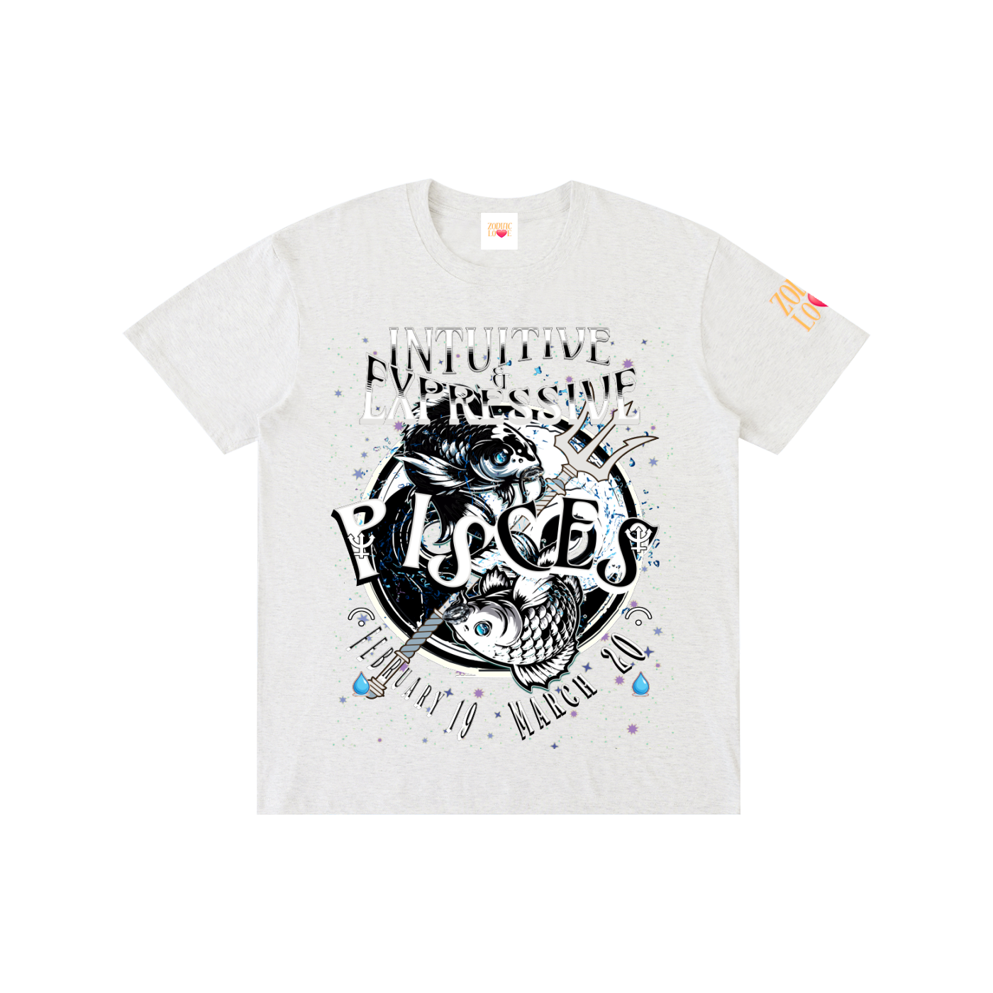 PISCES Male Pure Cotton Unisex T-Shirt