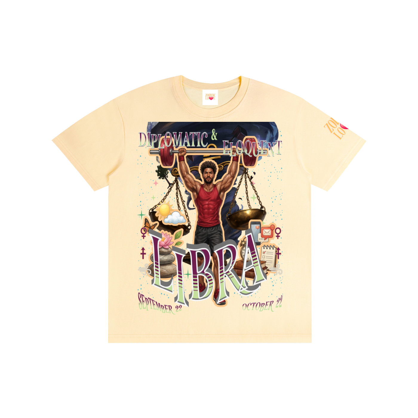 (Libra Male) Block Unisex T-Shirt