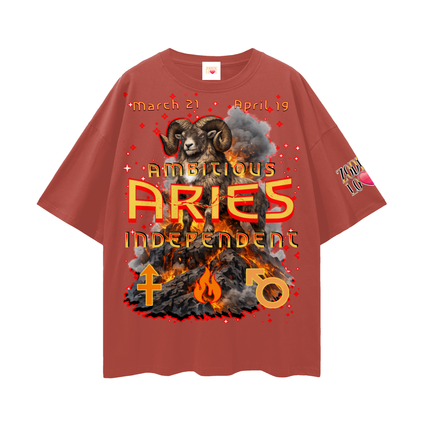 Aries Streetwear Loose Drop Shoulder T-Shirt