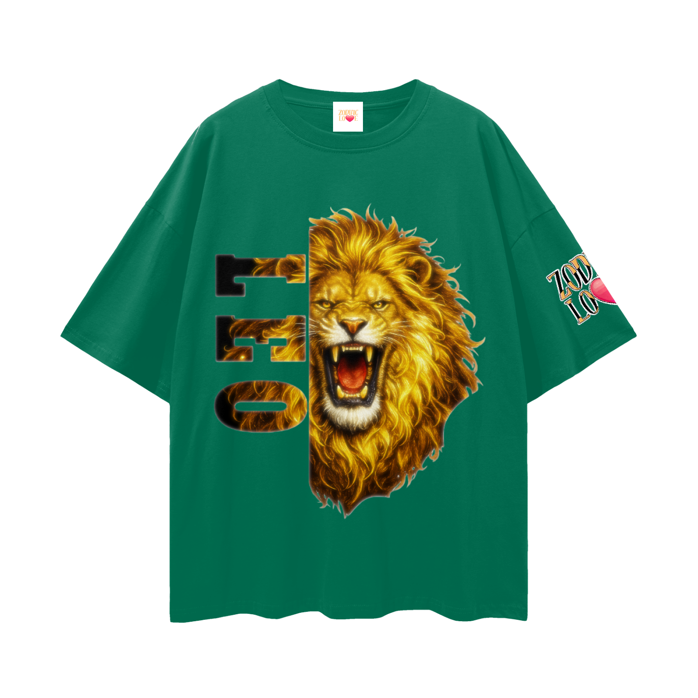 (Leo) Solid Streetwear Loose Drop Shoulder T-Shirt