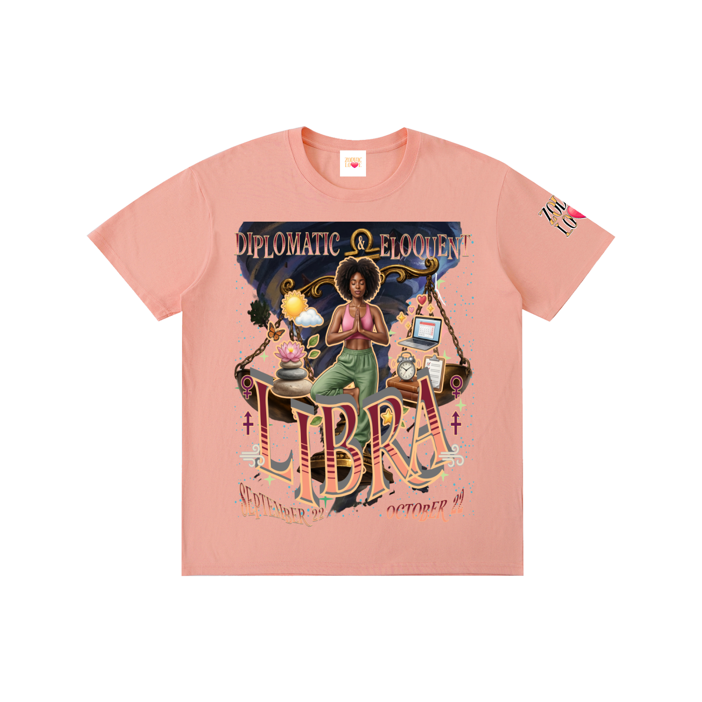Libra Women Block Unisex T-Shirt
