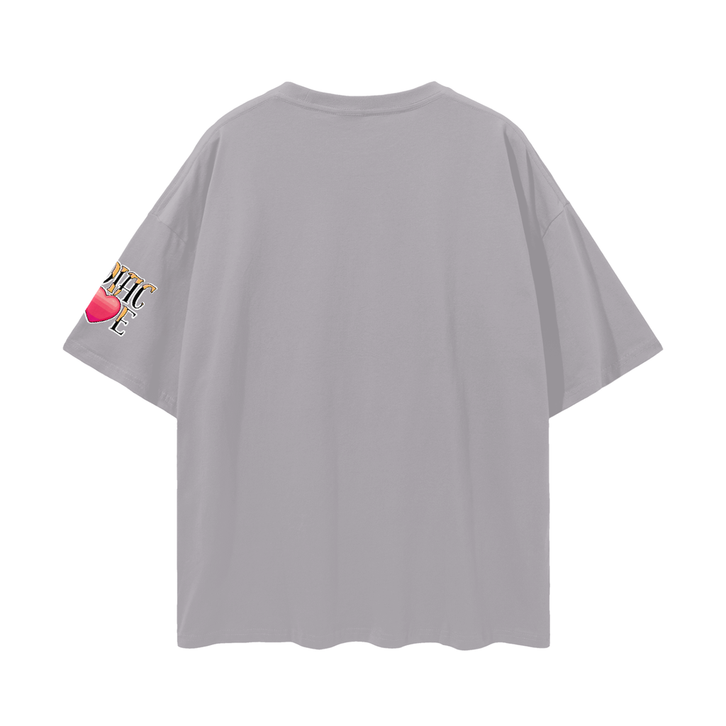 (Leo) Solid Streetwear Loose Drop Shoulder T-Shirt