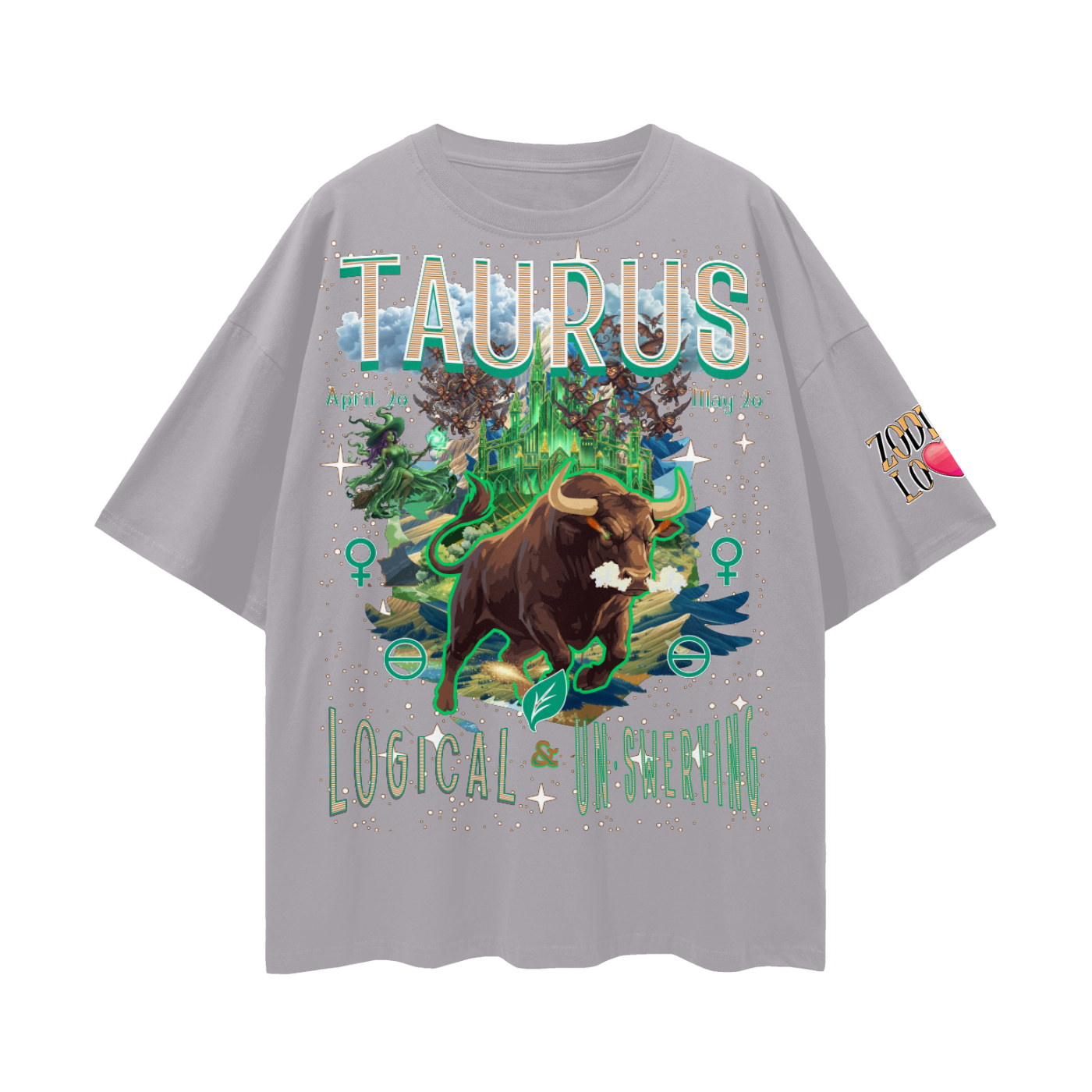 Taurus EC Streetwear Loose Drop Shoulder T-Shirt
