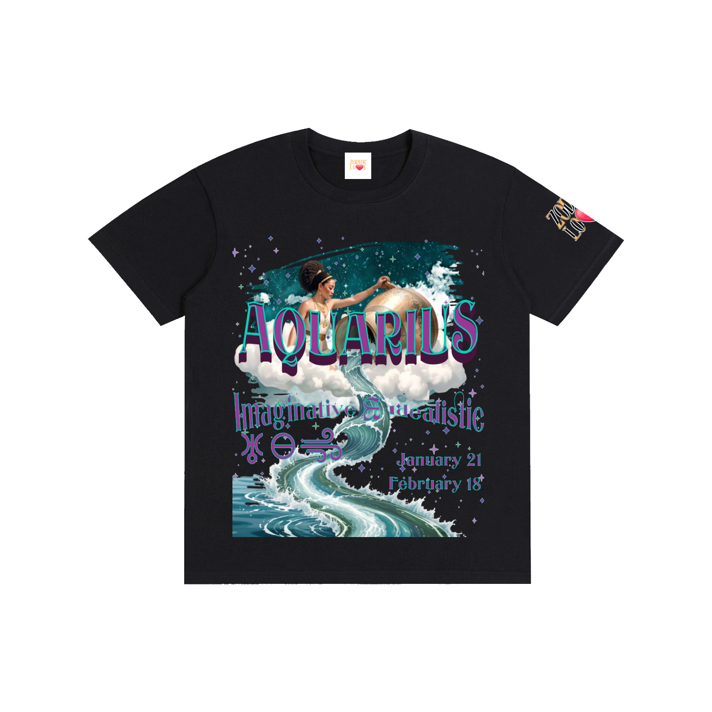Aquarius Water of Winds W BLOCK Unisex T-Shirt