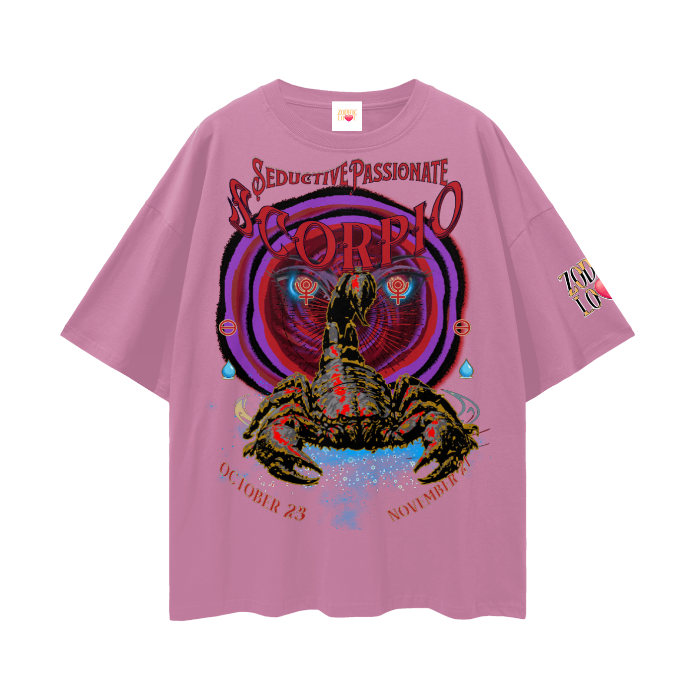 Scorpio Streetwear Loose Drop Shoulder T-Shirt