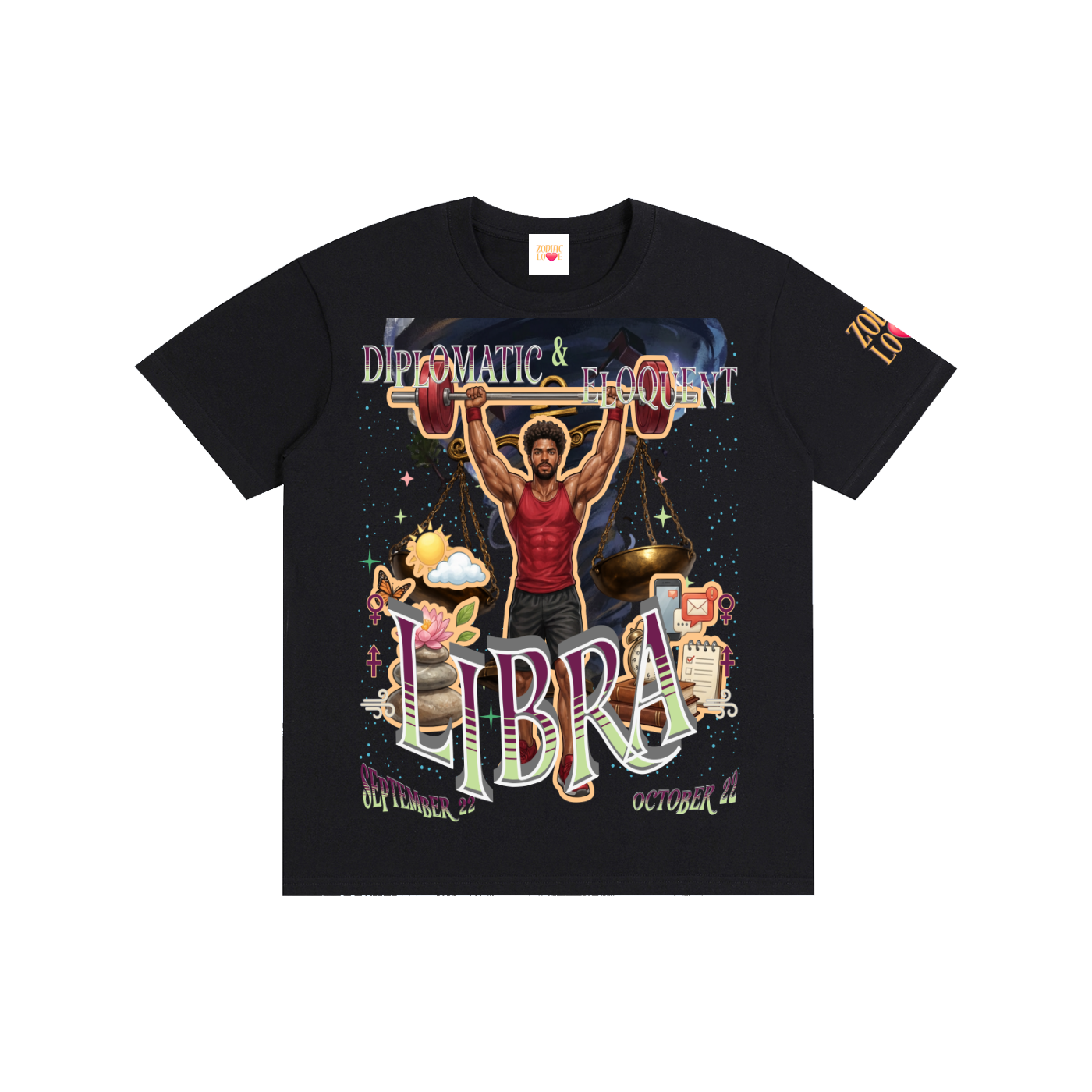 (Libra Male) Block Unisex T-Shirt