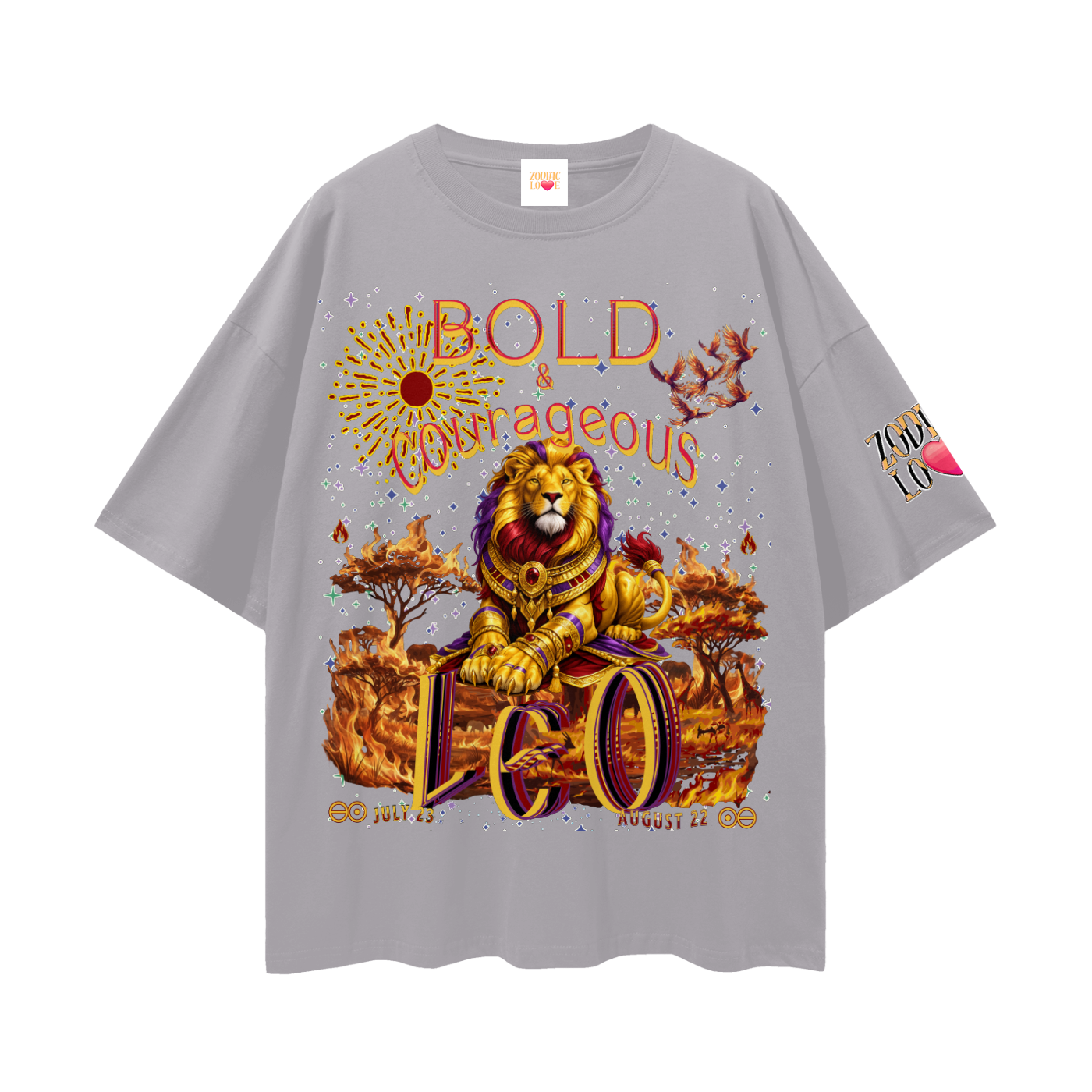 Leo Savannah Loose Drop Shoulder T-Shirt