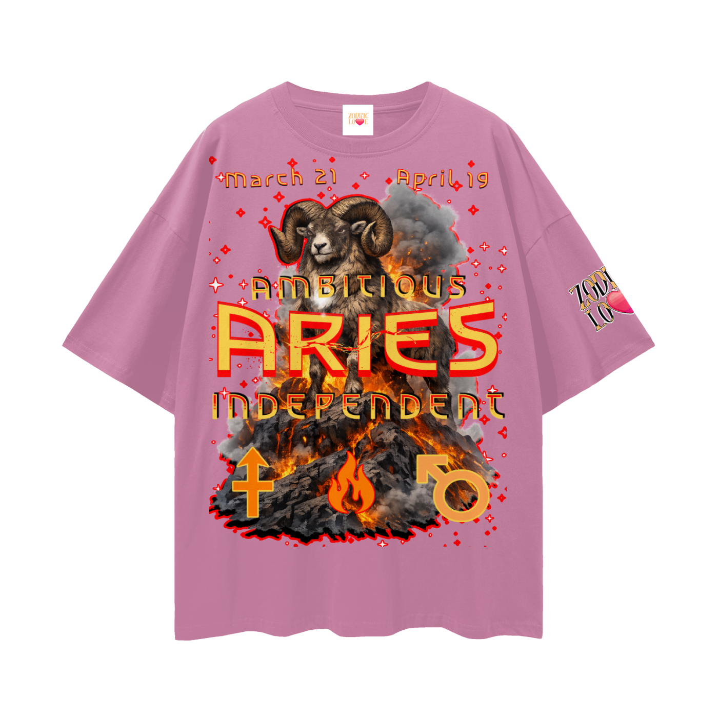 Aries Streetwear Loose Drop Shoulder T-Shirt