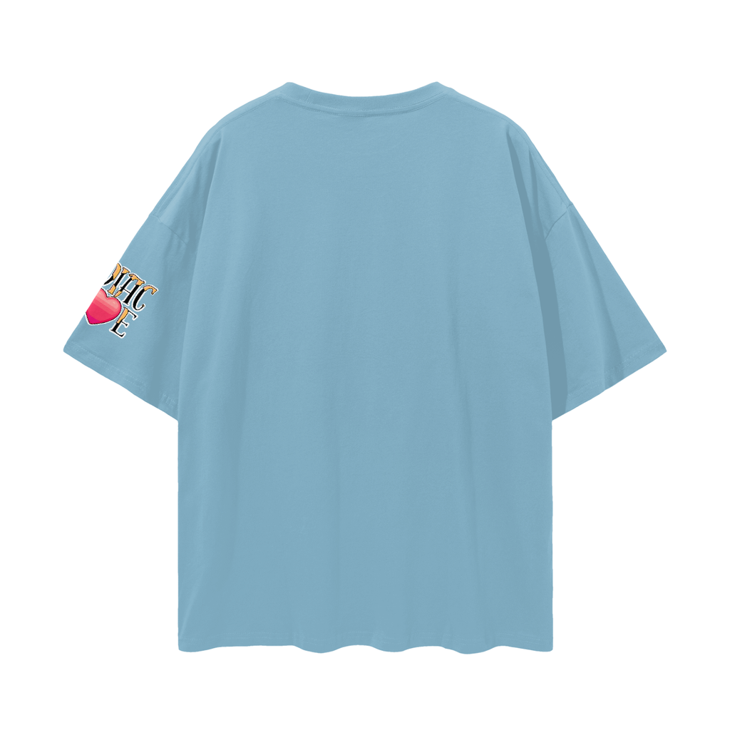 (Leo) Solid Streetwear Loose Drop Shoulder T-Shirt