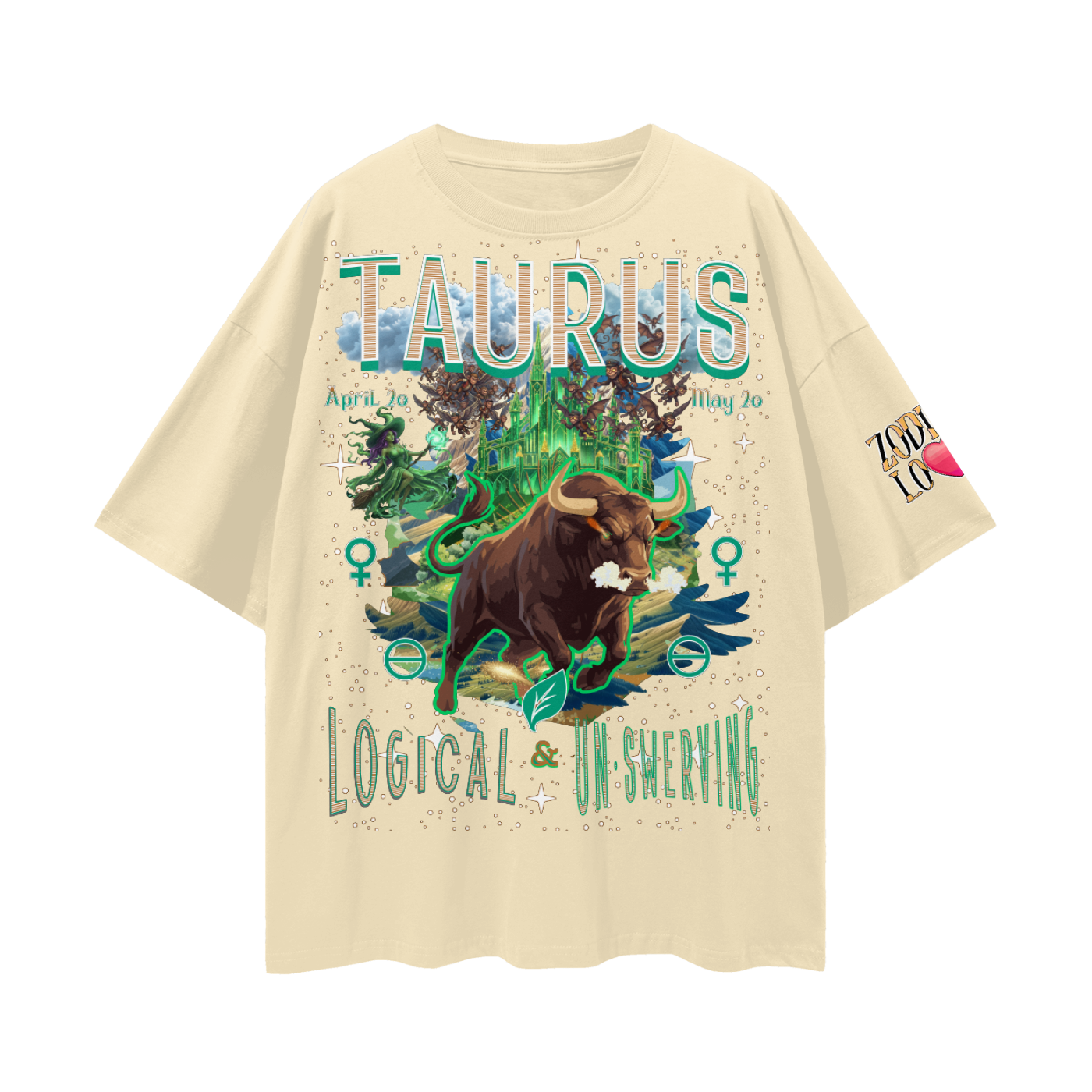 Taurus EC Streetwear Loose Drop Shoulder T-Shirt